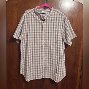 Columbia Men's Plaid Button Down Shirt Regular Fit XXL Like New